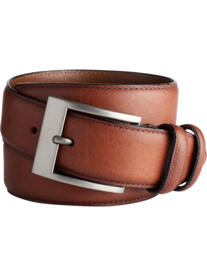 Joseph Abboud Feather Edge Pebble Grain Leather Belt Men s Accessories Moores Clothing