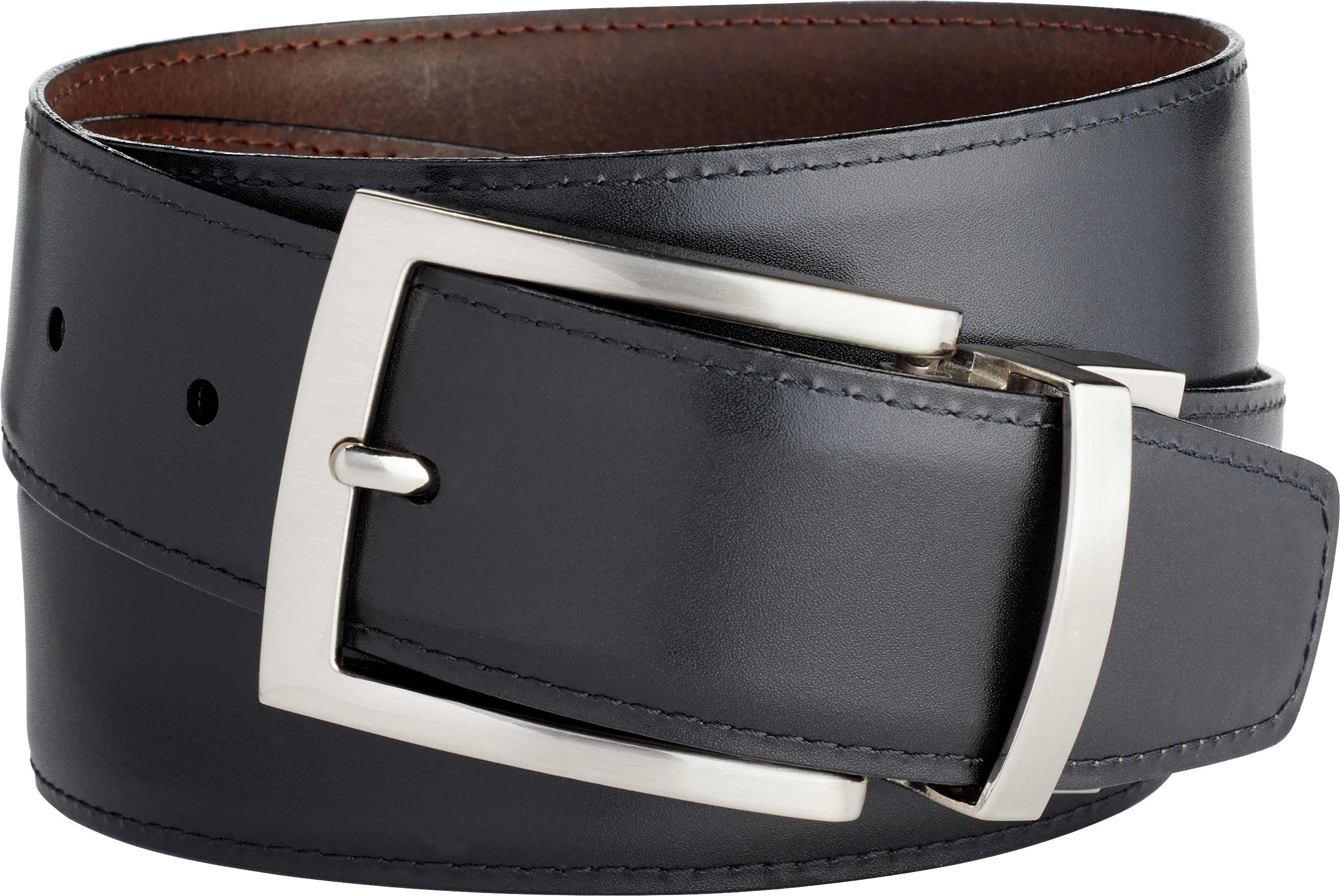 Joseph Abboud Square Buckle Reversible Belt