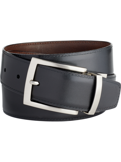 Joseph Abboud Square Buckle Reversible Belt