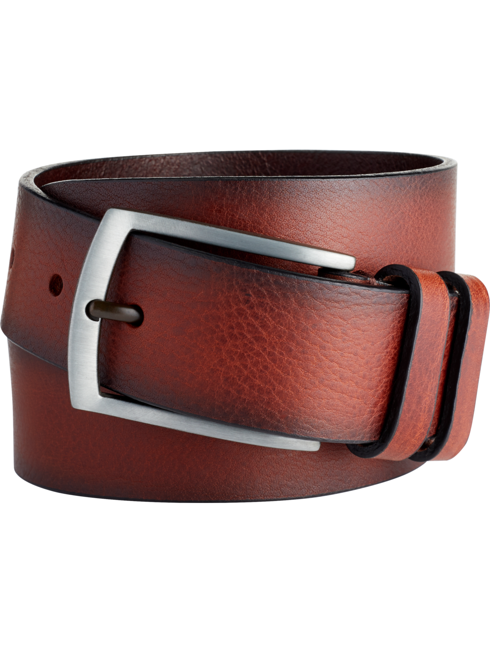 Joseph Abboud Cut Edge Non Stitch Double Loop Belt Men's Accessories