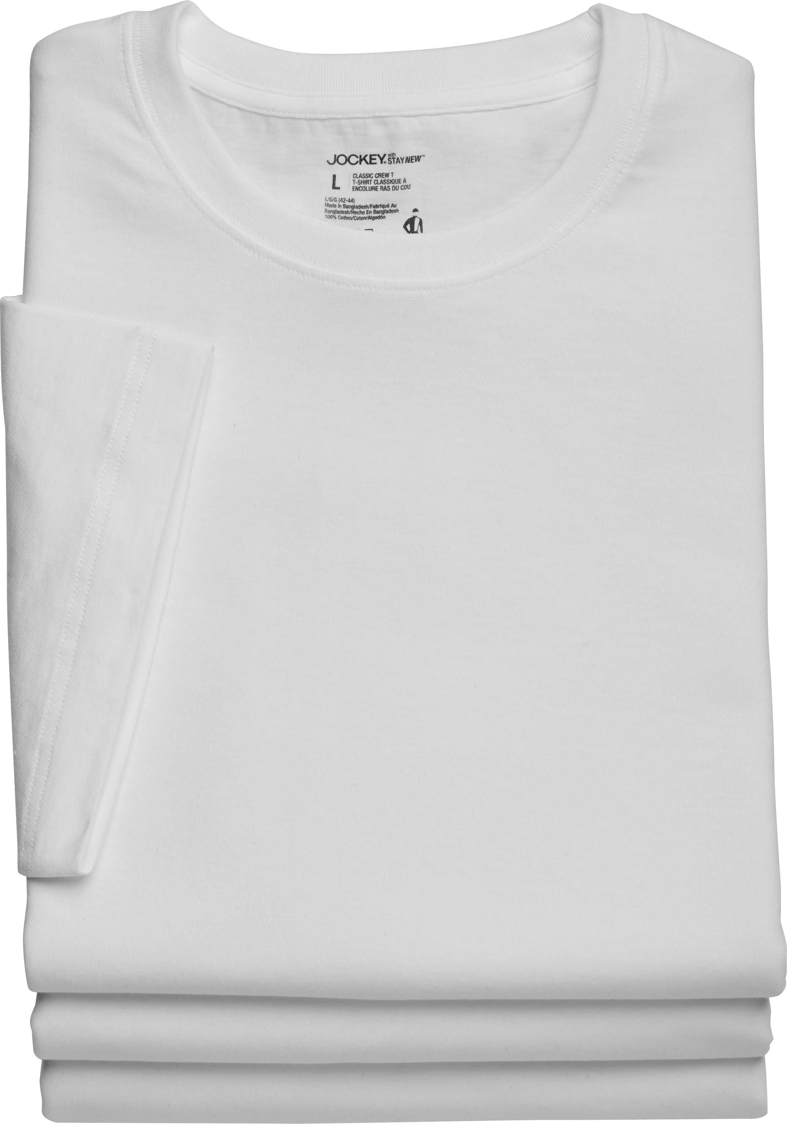 Jockey mock neck t shirt white sale