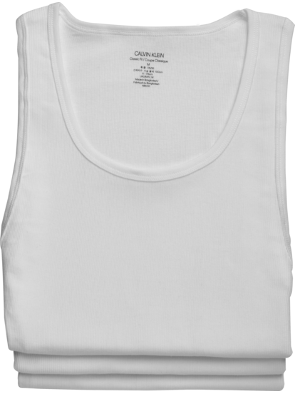 Calvin Klein Cotton Basic Ribbed Tank 3-pack, Men's Accessories