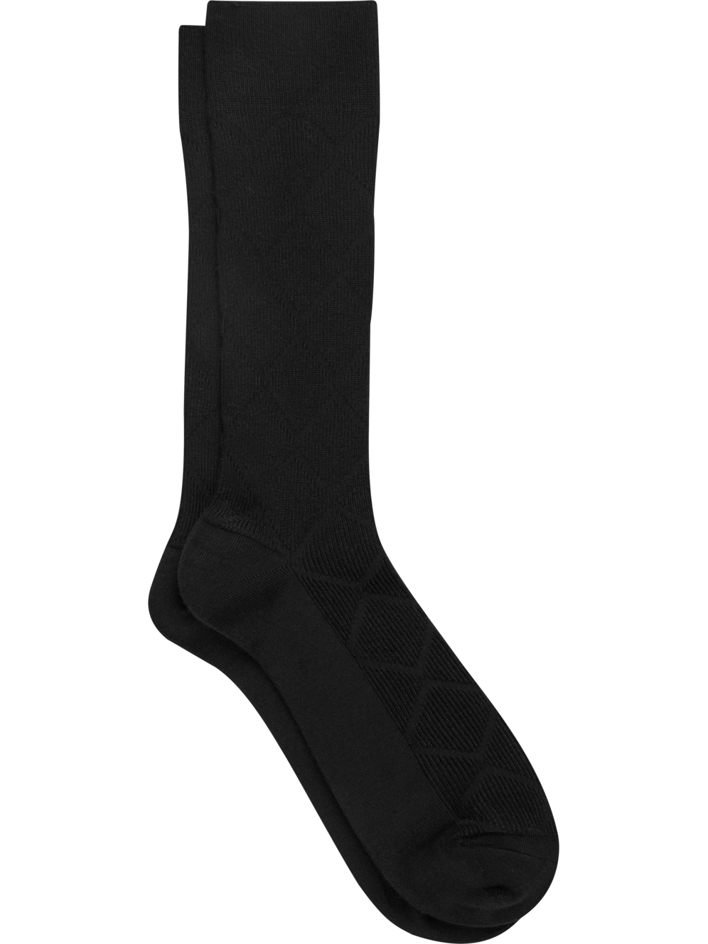 Joseph Abboud Midcalf Woven Diamond Pattern Dress Socks, 1pair Men