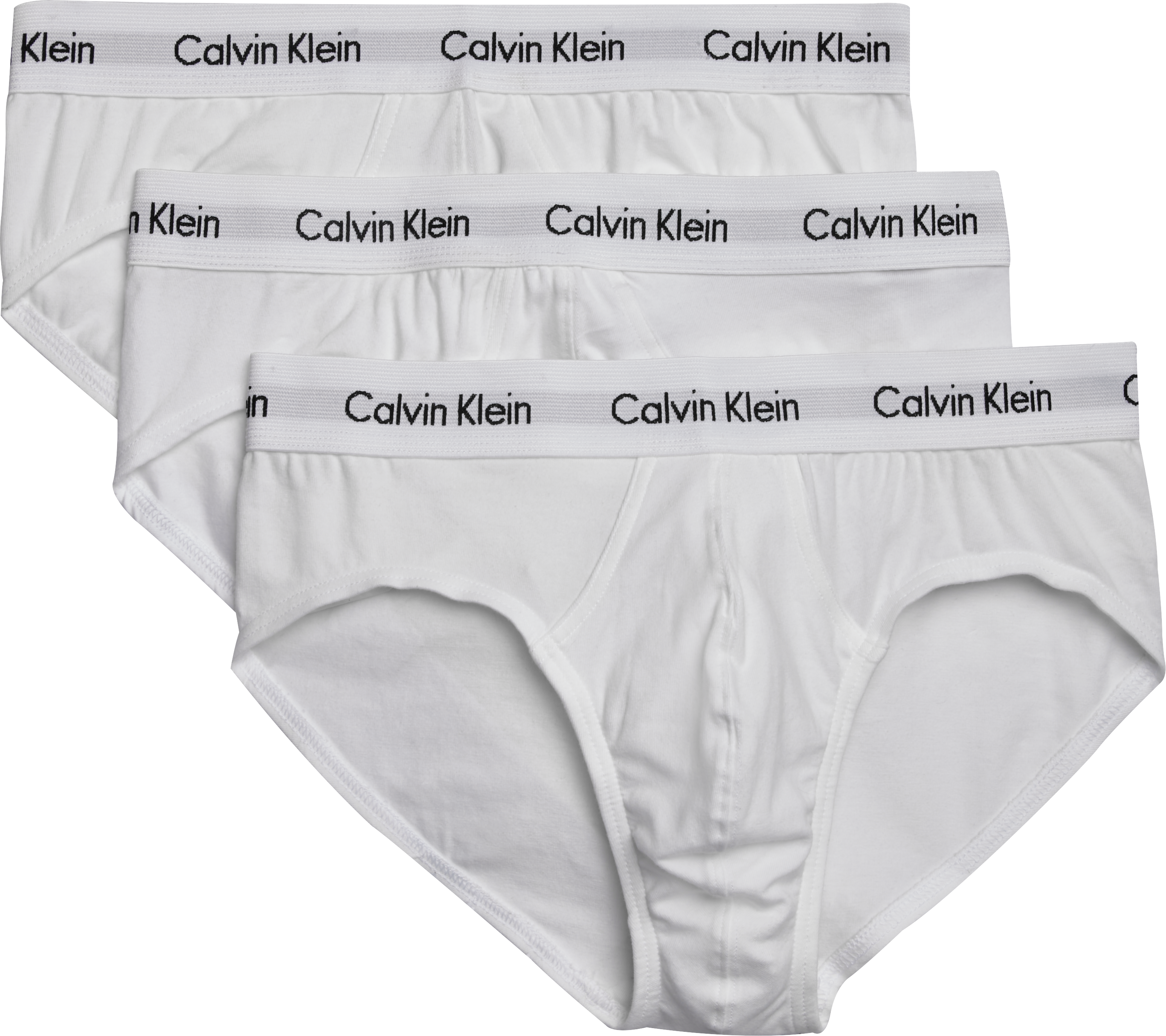 Calvin Klein Classic Fit Cotton Briefs, 3-pack, White, Men's Accessories