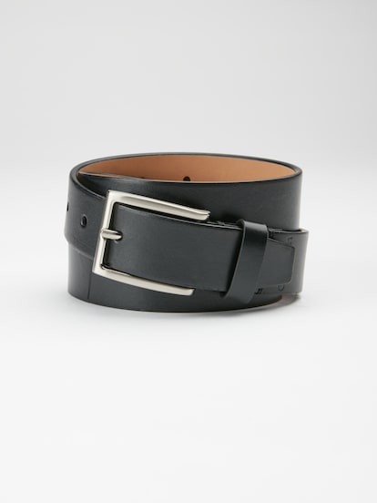 Leather ck buckle belt top