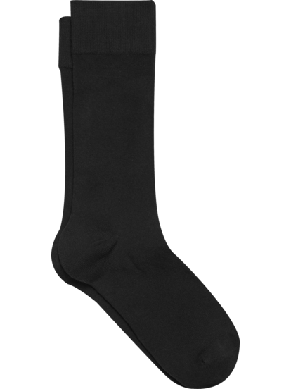 Black Solid - A Black Solid Men's Dress Sock