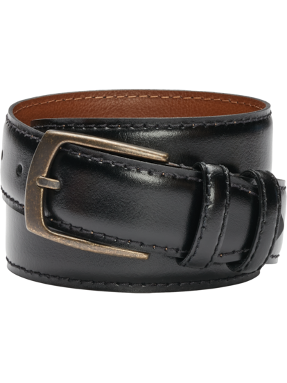 小物 double belt (smooth leather) Joseph Abboud Stitched Edge Double Loop Belt | Men's