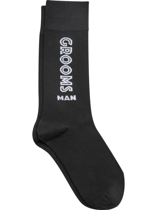 Egara Mid-calf Grooms Man Socks, Black | Men's Accessories | Moores ...