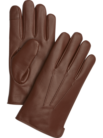 Pronto Uomo Full-grain Leather Gloves, Men's