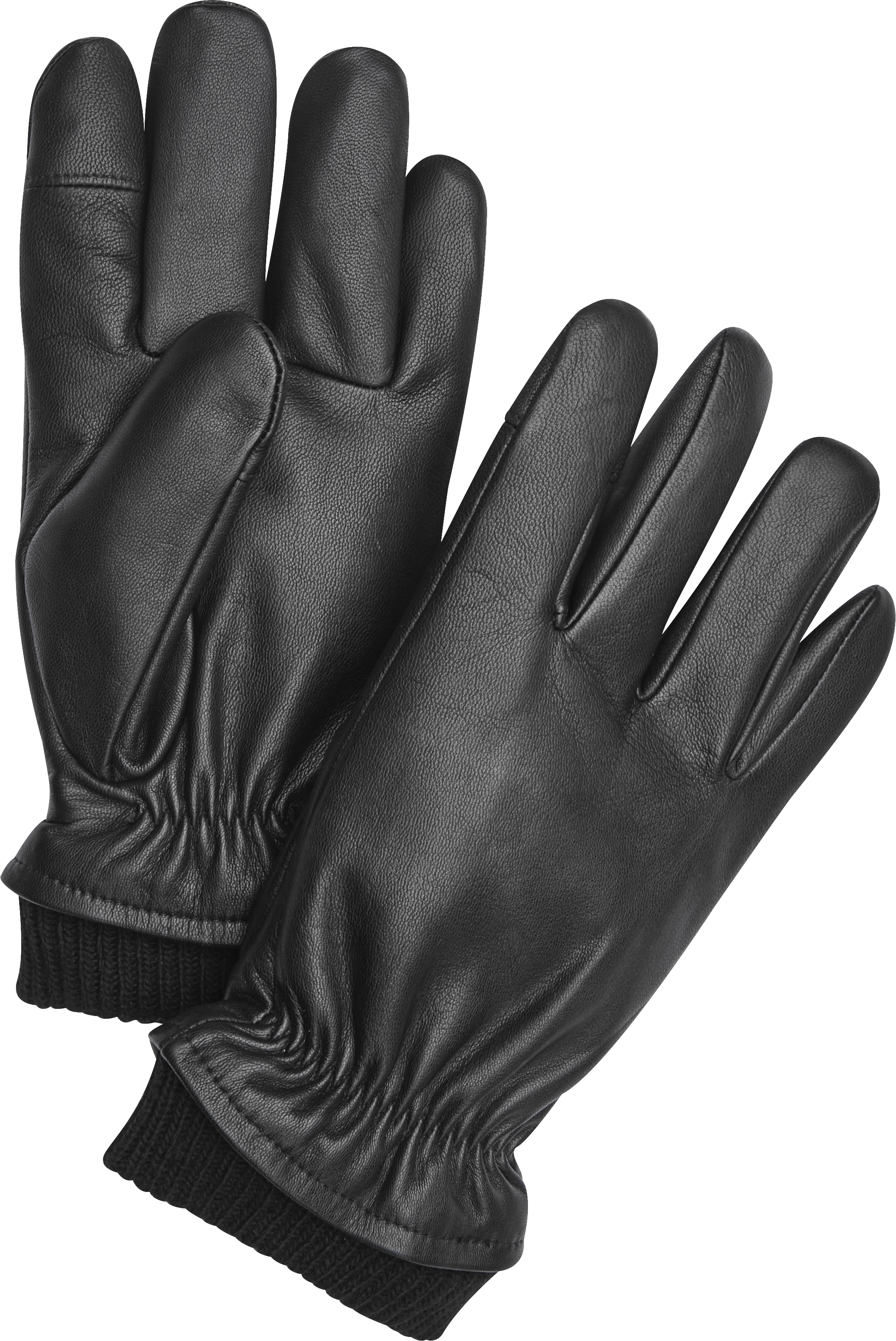 Long black deals leather gloves