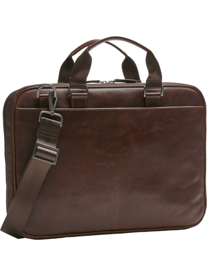 Pronto Uomo Slim Leather Briefcase Men s Accessories Moores Clothing