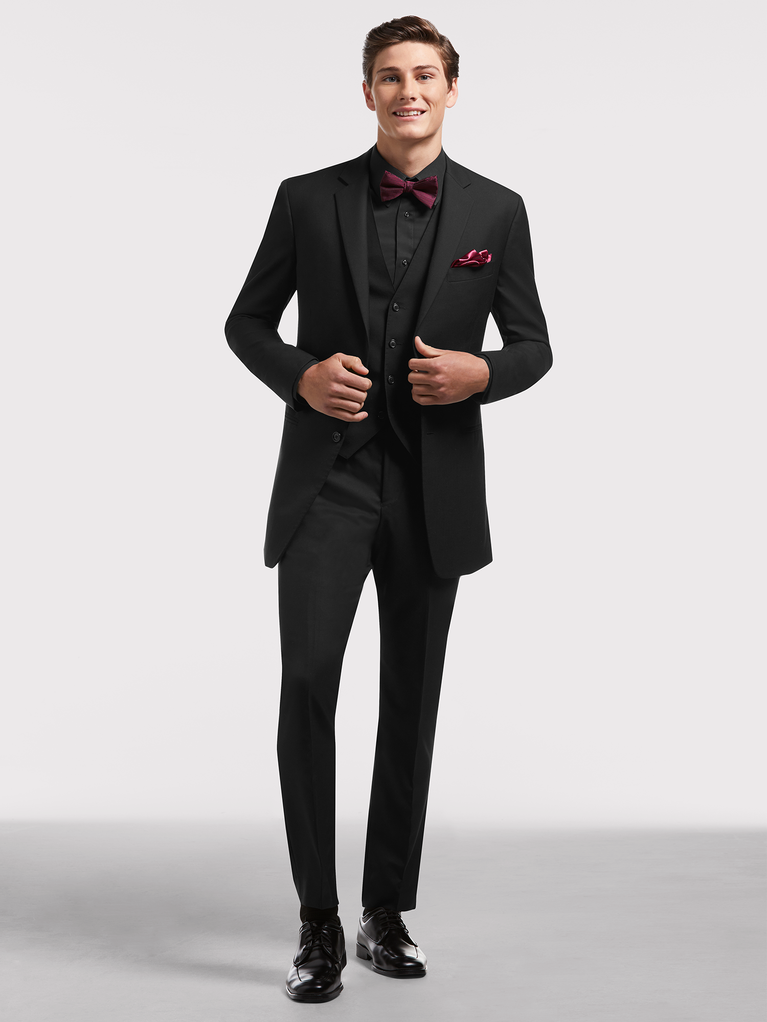 Vintage Black Two Button Tux by Pronto Uomo | Tuxedo Rental