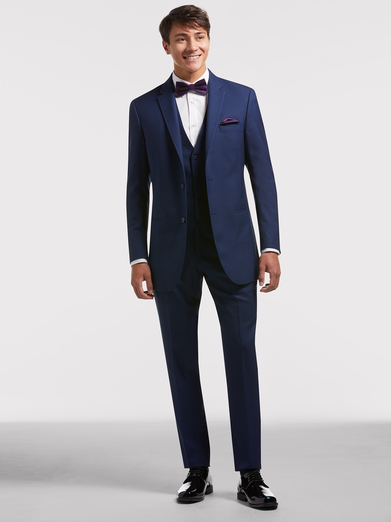 Moores calvin deals klein blue suit