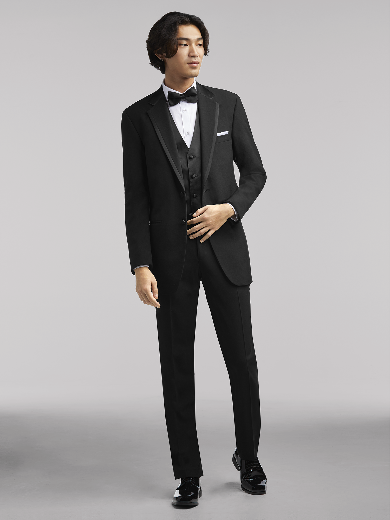 Mens Tuxedo  Cambridge slim fit andes tuxedo suit in black – Mens