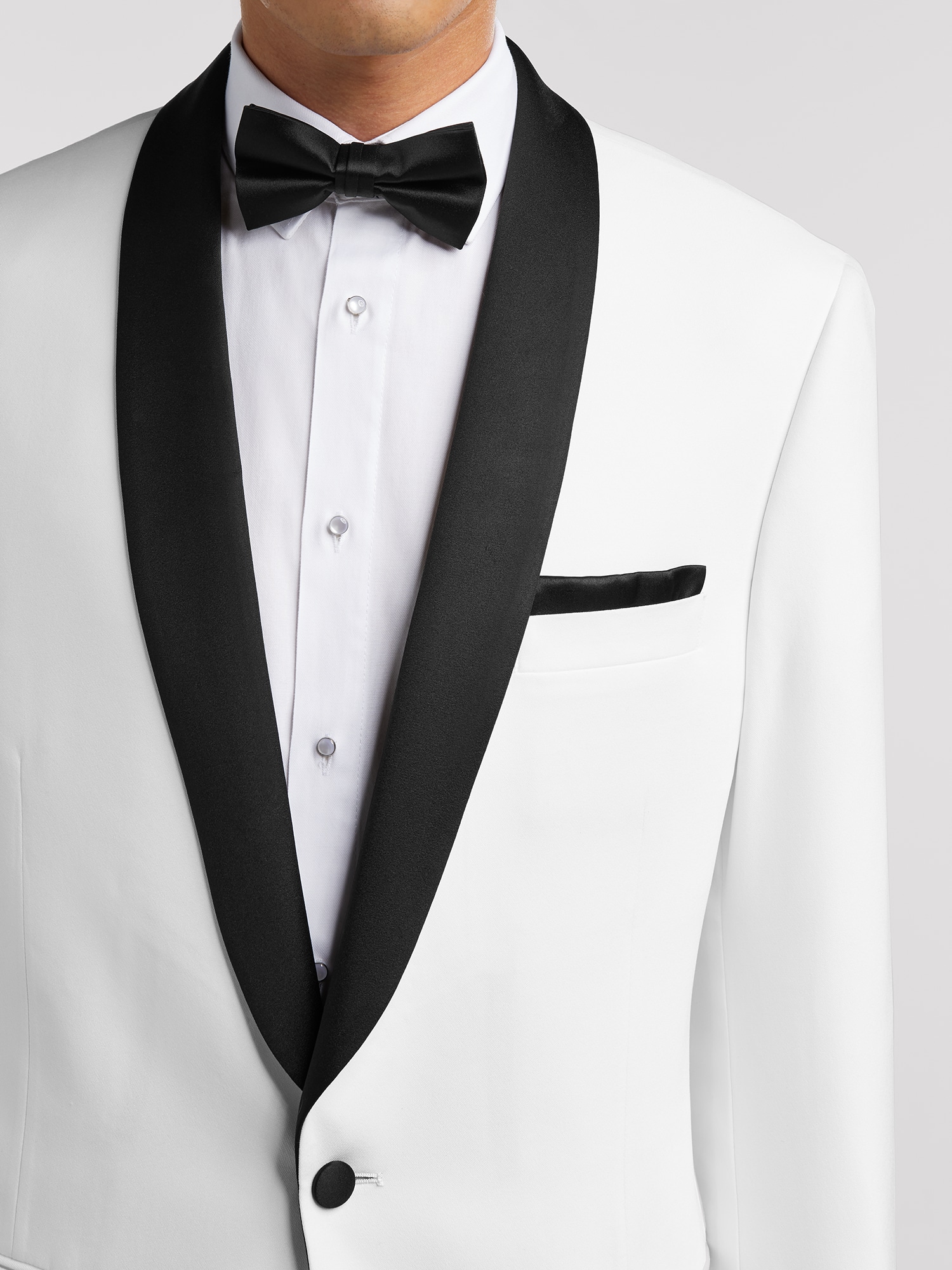 White Dinner Jacket Tux by Calvin Klein | Tuxedo Rental