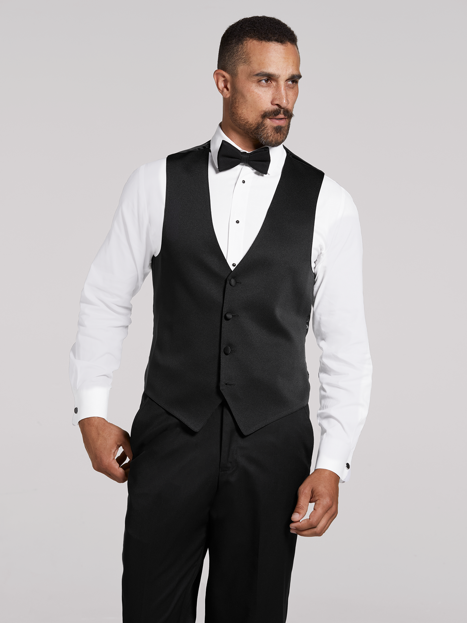 Black Notch Lapel Tux | Black by Vera Wang | Tuxedo Rental