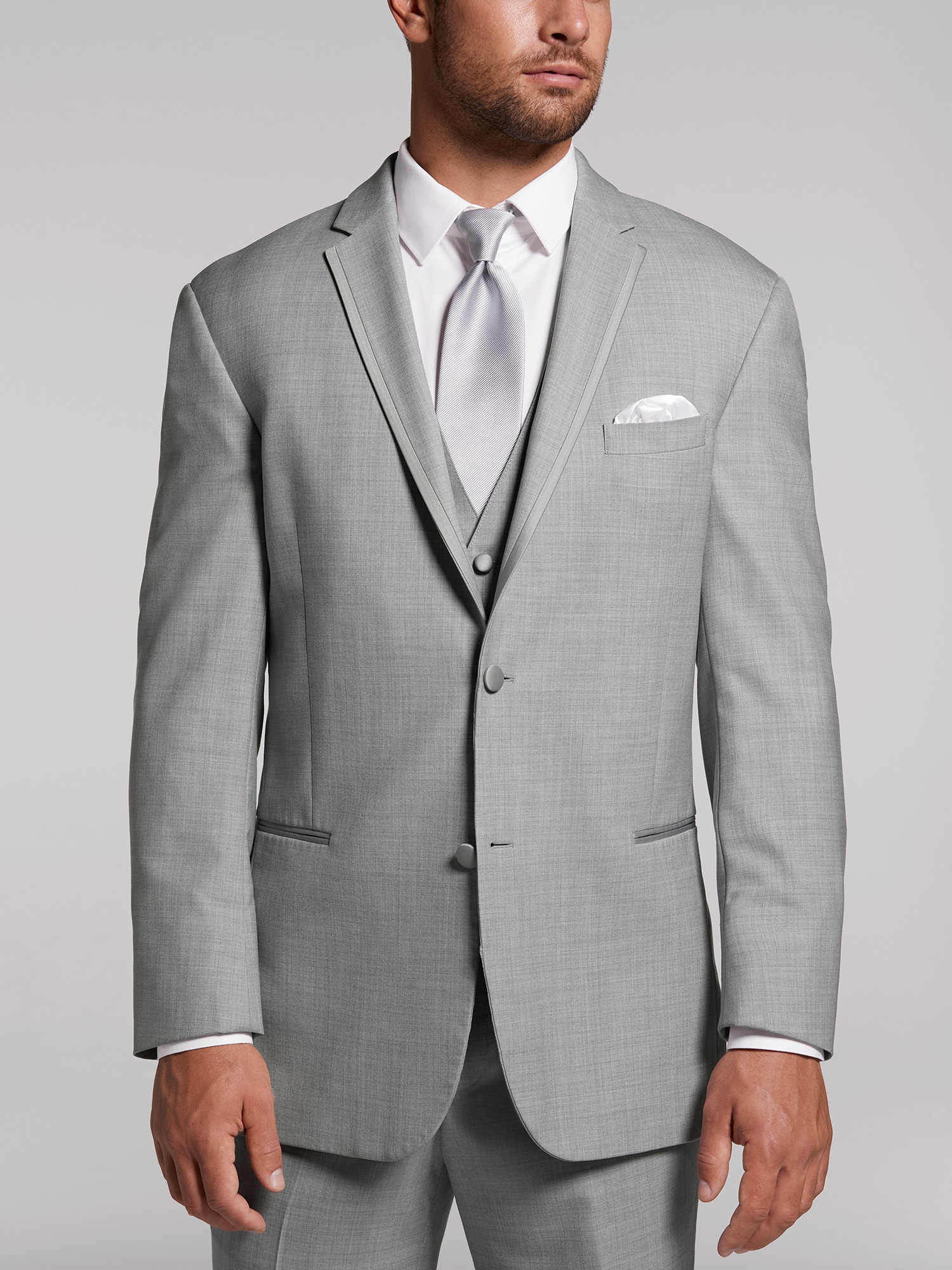 SF Mens Light Grey Suit