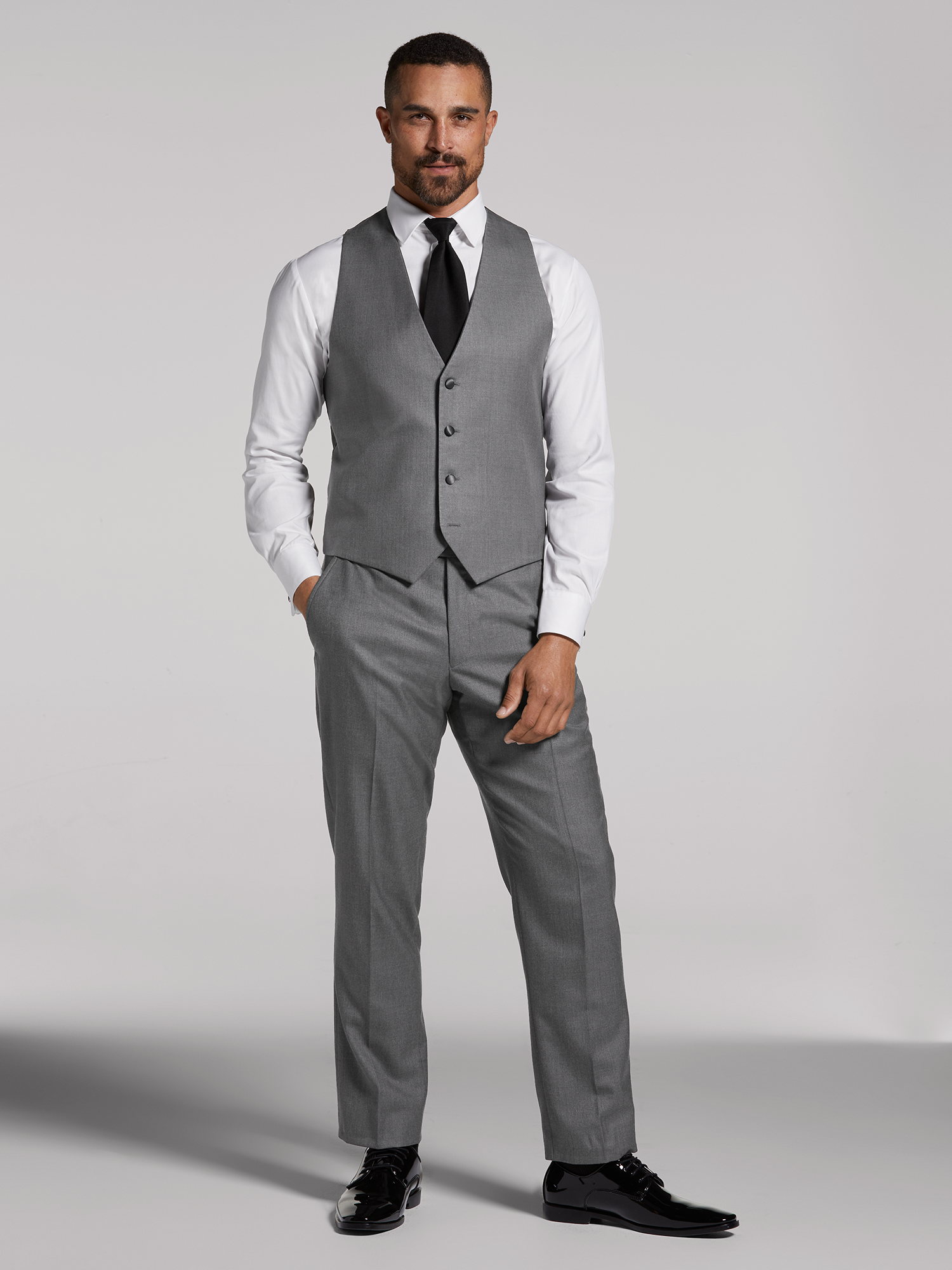 Grey Notch Lapel Tuxedo by Joseph Abboud | Tuxedo Rental