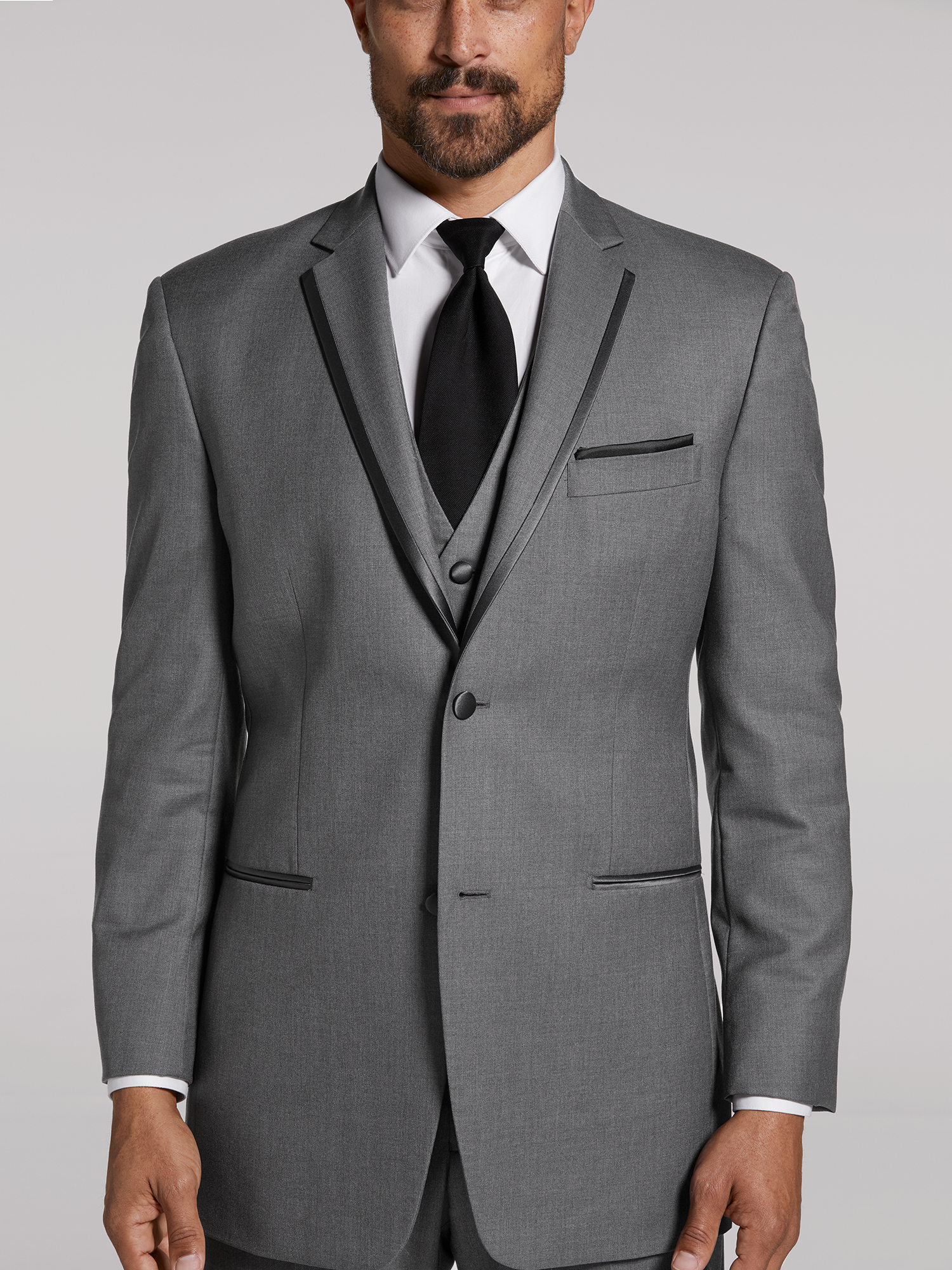Grey Notch Lapel Tuxedo by Joseph Abboud | Tuxedo Rental