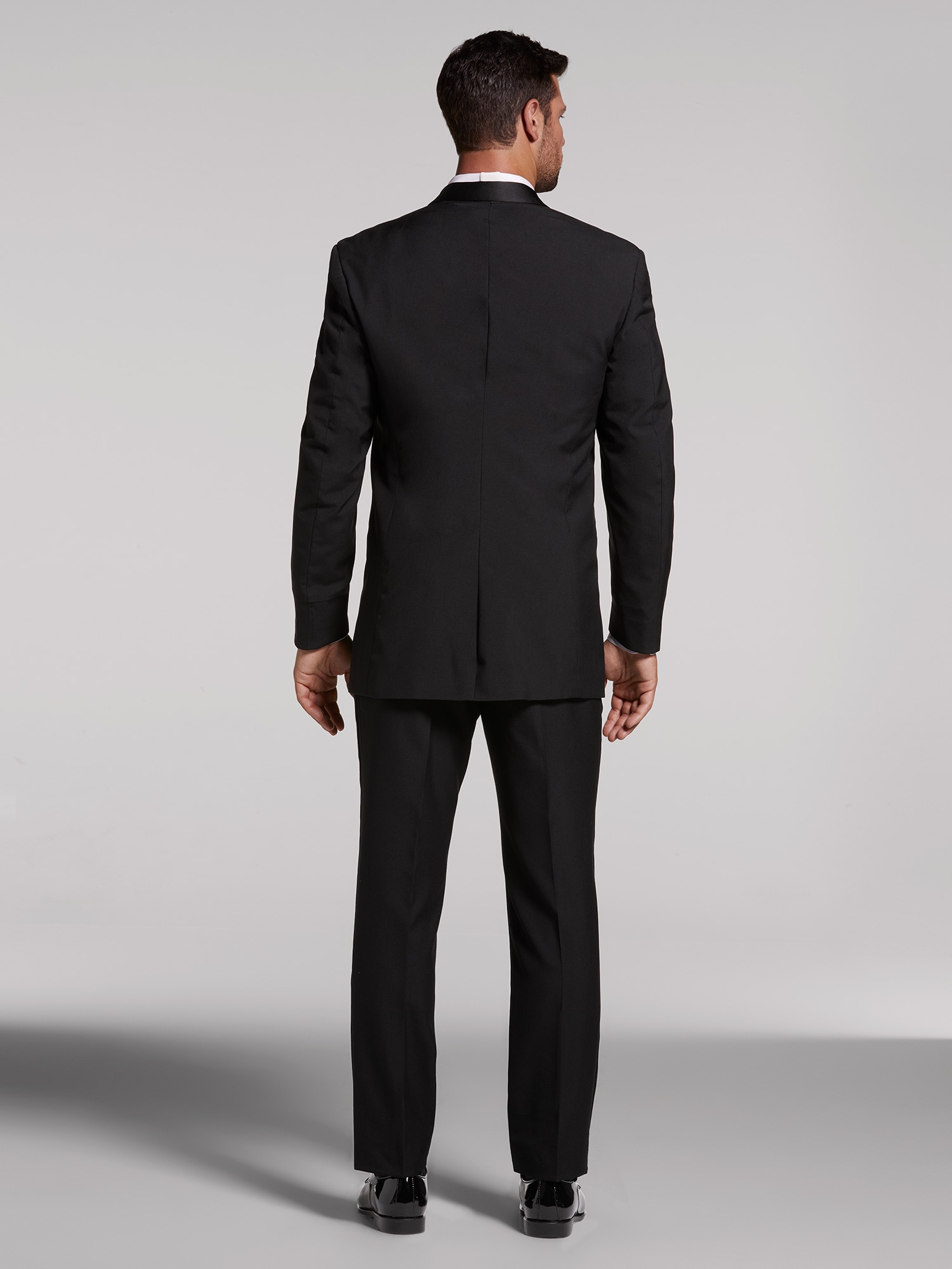 Wilke-Rodriguez Black Satin Edged Notch Lapel Tux