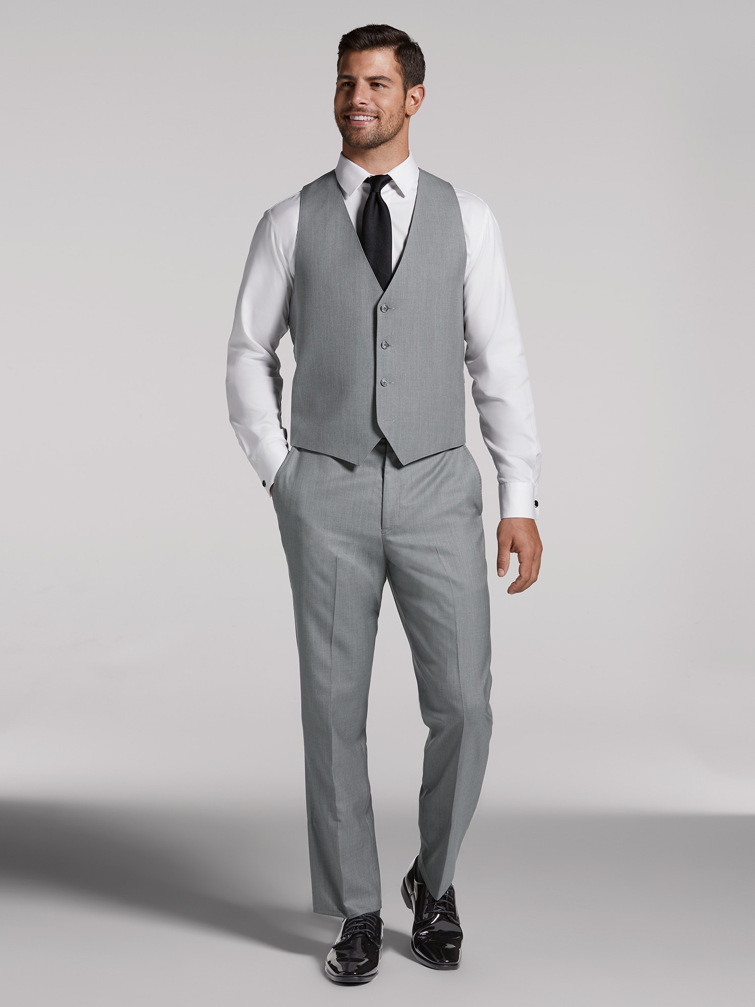 Vintage Men's Grey Suit by Pronto Uomo | Suit Rental