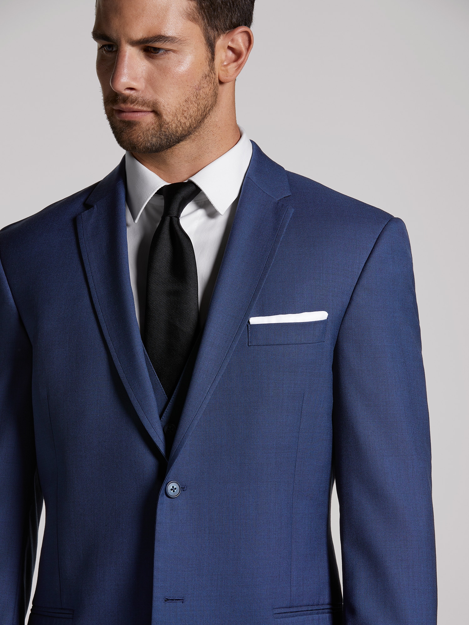 ck super 120's blue suit