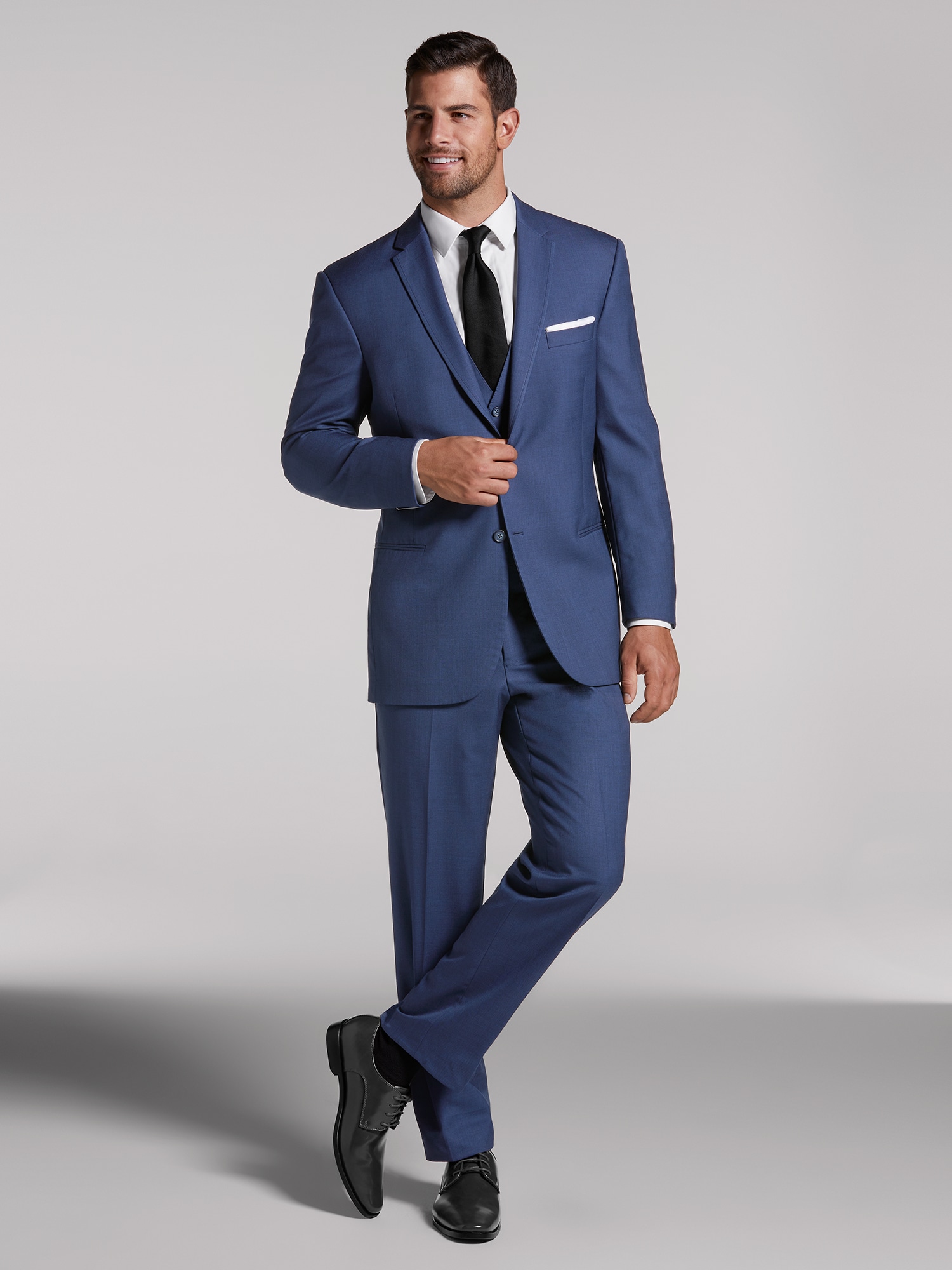 Men's Royal Blue 3 Piece Fashion Formal Suit Slim Fit One Button Prom  Dinner Wear Suit -  Canada