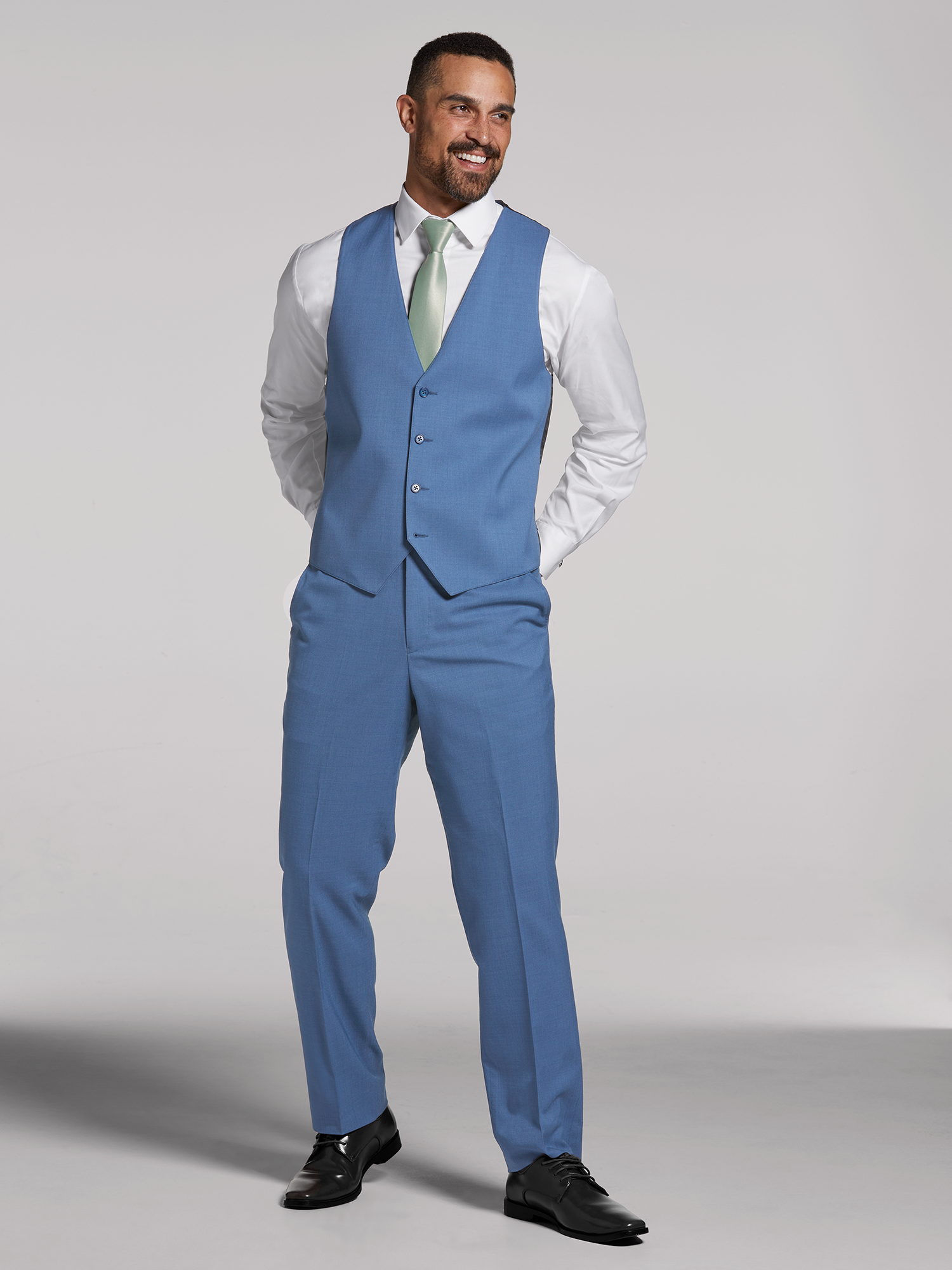 Blue Performance Wedding Suit by Calvin Klein | Suit Rental