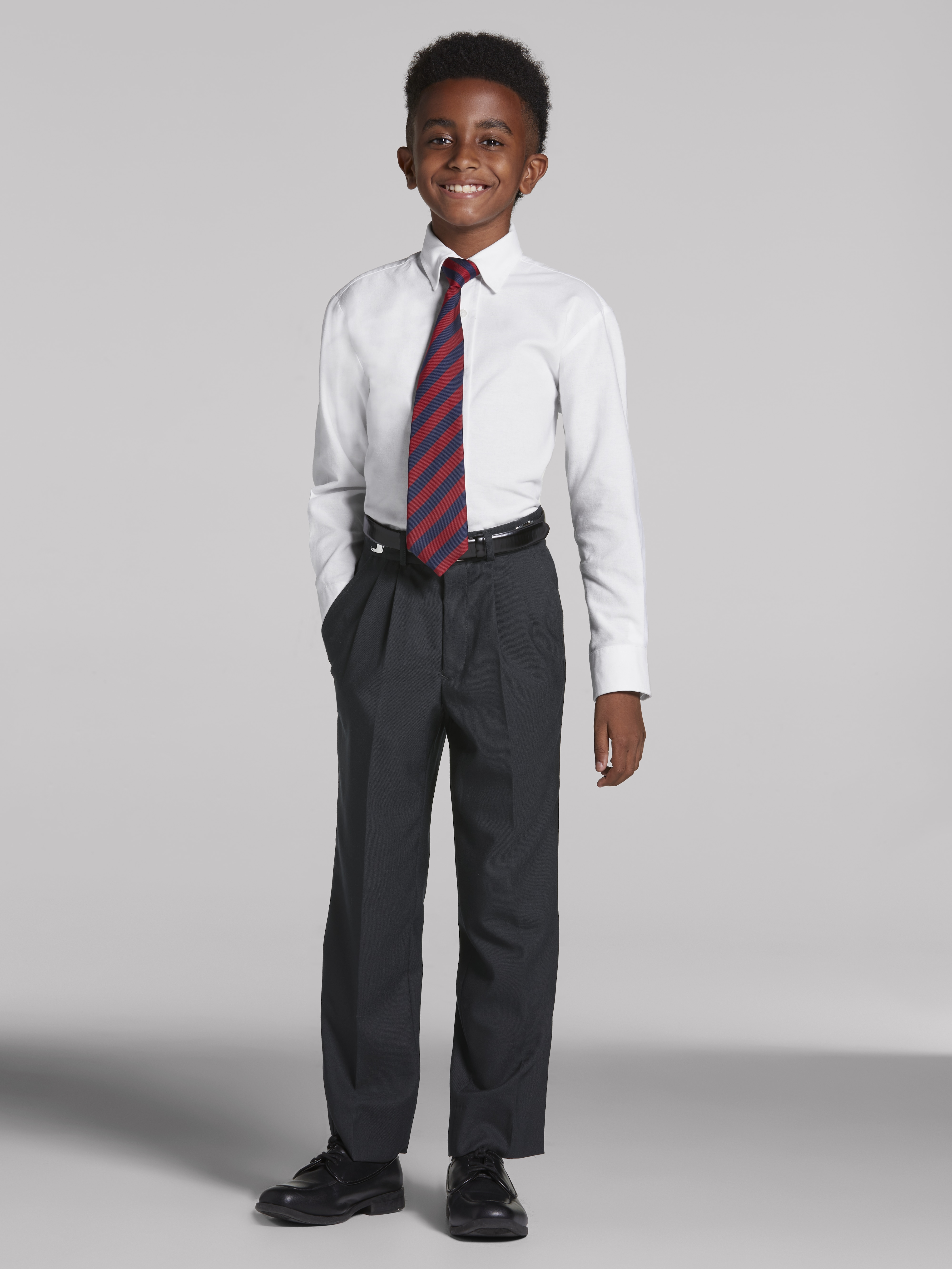 Boys navy dress outlet shirt