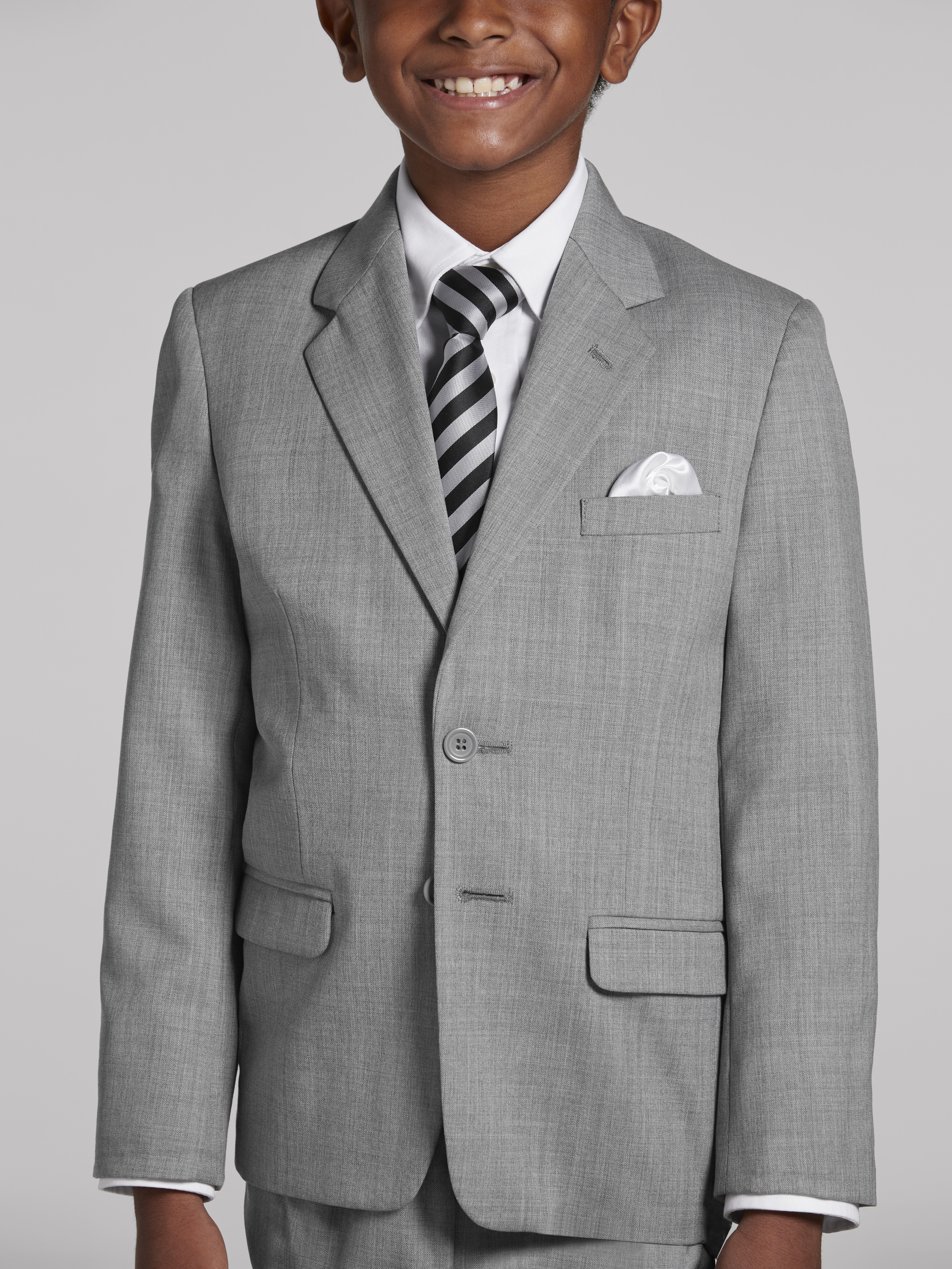 Boys grey 2024 wedding suit