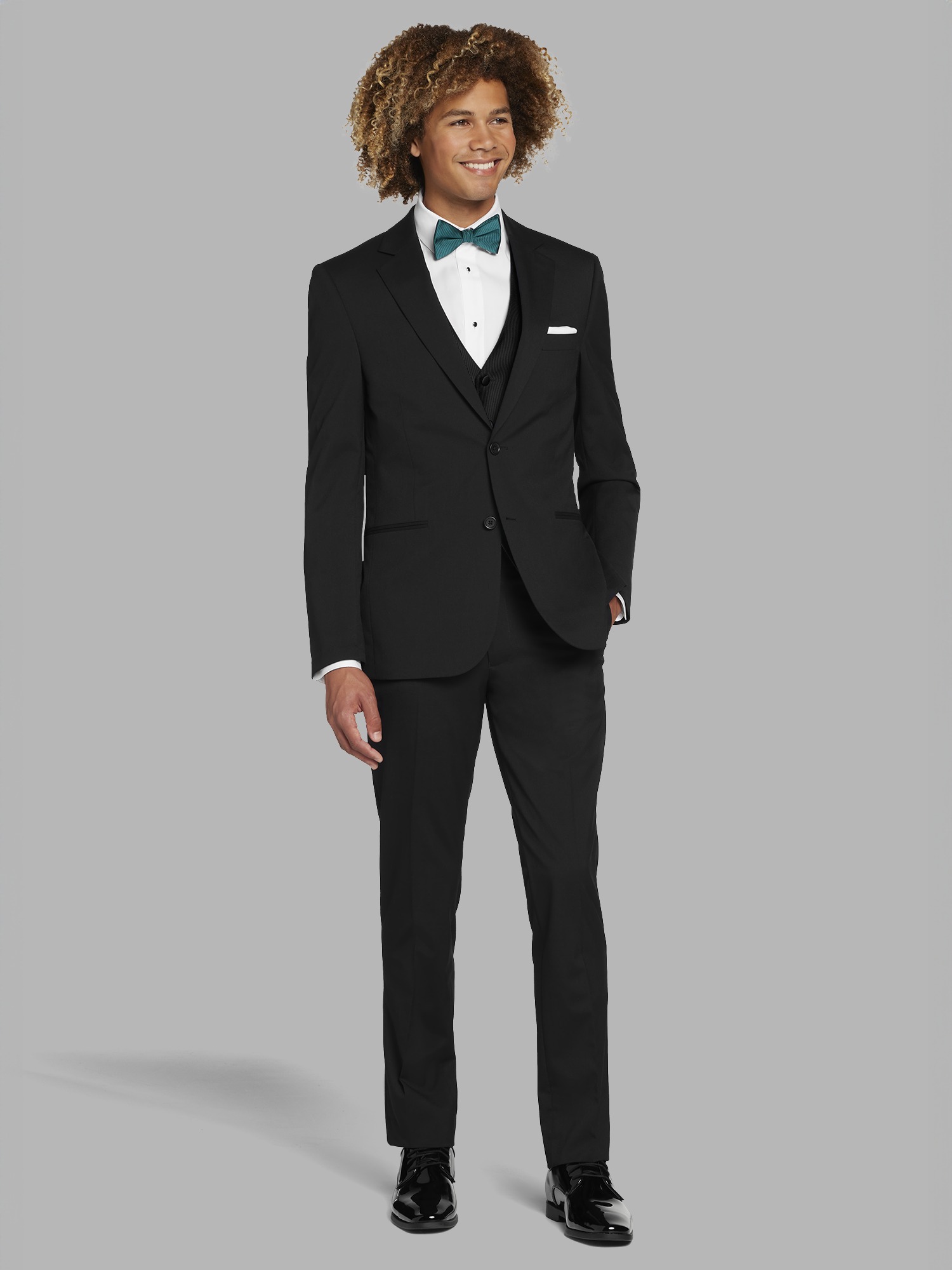 Awearness Kenneth Cole Complet noir en laine haute performance