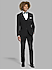 Awearness Kenneth Cole Complet noir en laine haute performance