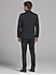 Complet Calvin Klein gris fusain en laine haute performance avec revers crantés