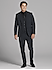 Complet Calvin Klein gris fusain en laine haute performance avec revers crantés