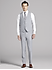 Smoking Joseph Abboud gris pâle à revers crantés à bordure de satin