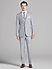 Smoking Joseph Abboud gris pâle à revers crantés à bordure de satin