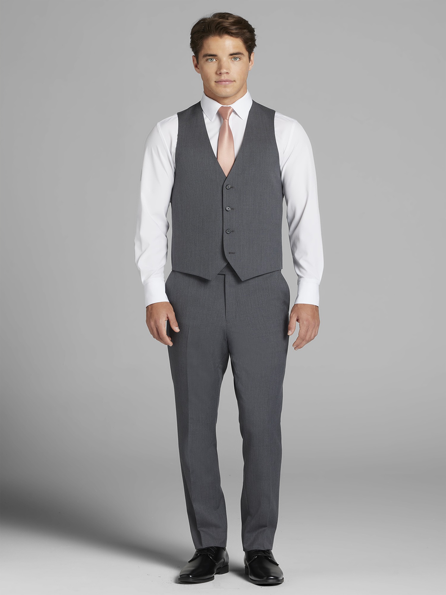 Pronto Uomo Gray Notch Lapel Tuxedo