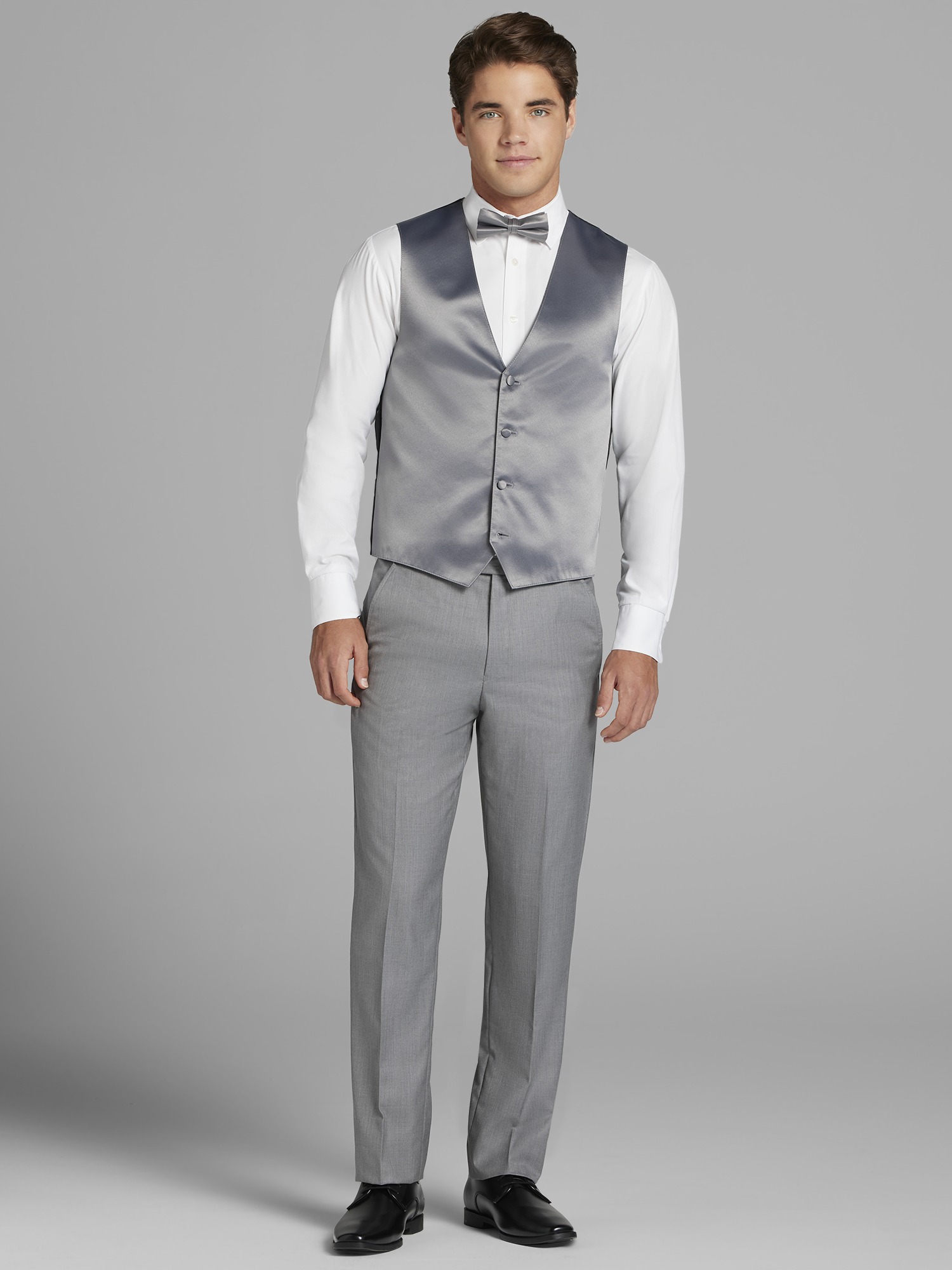 Complet Pronto Uomo gris à revers crantés