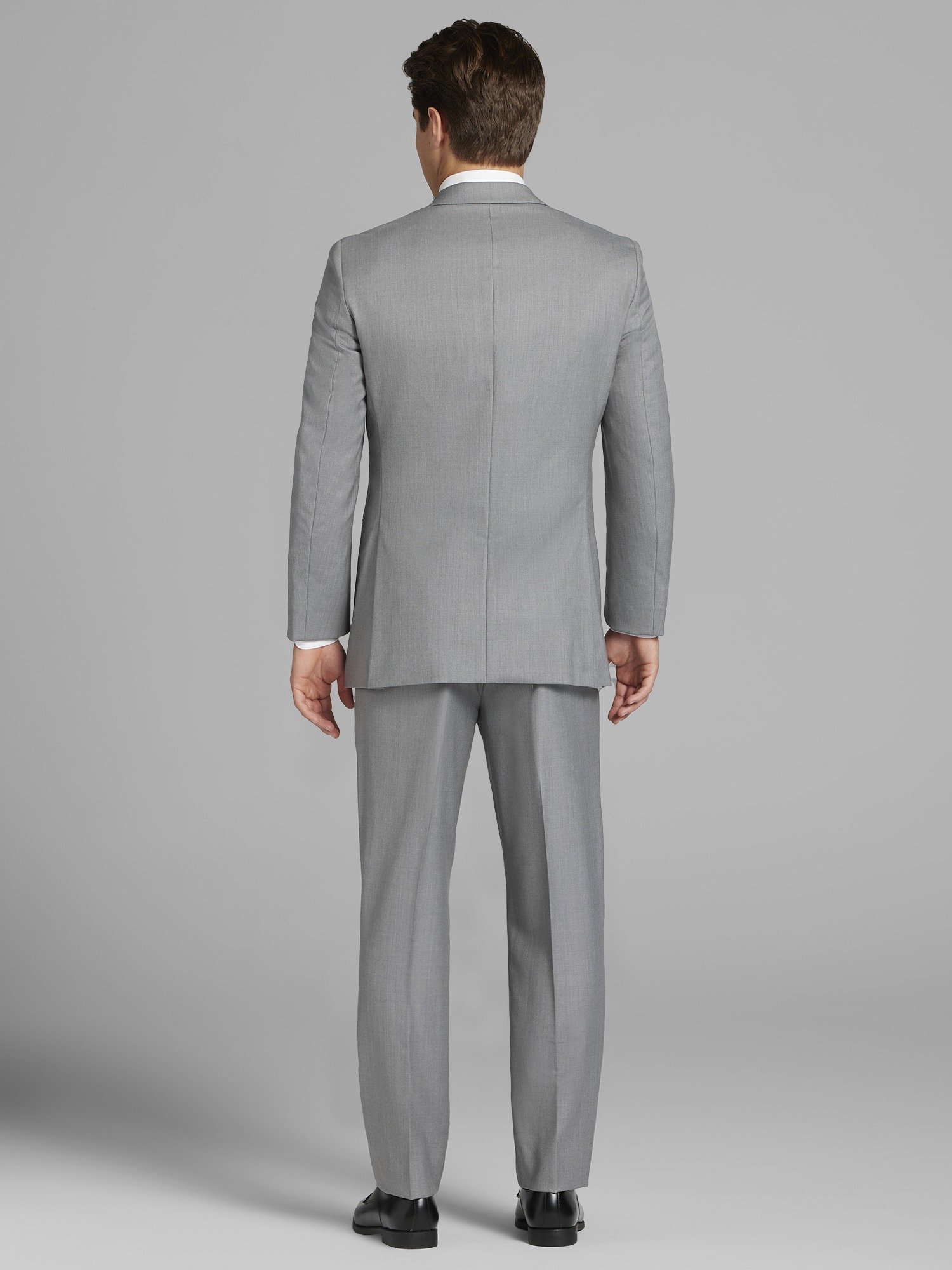 Complet Pronto Uomo gris à revers crantés