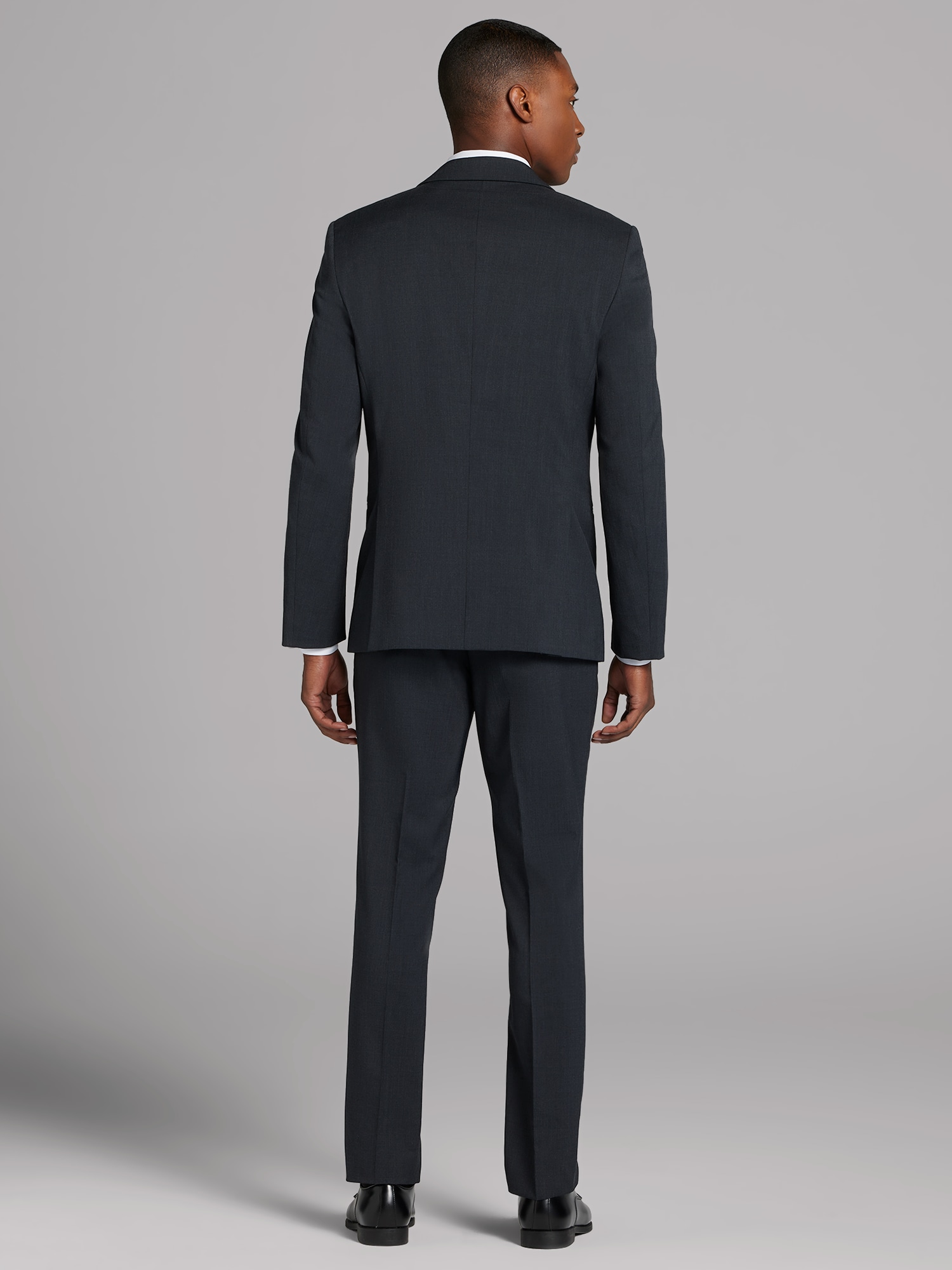 Complet Calvin Klein gris fusain à mélange de laine haute performance