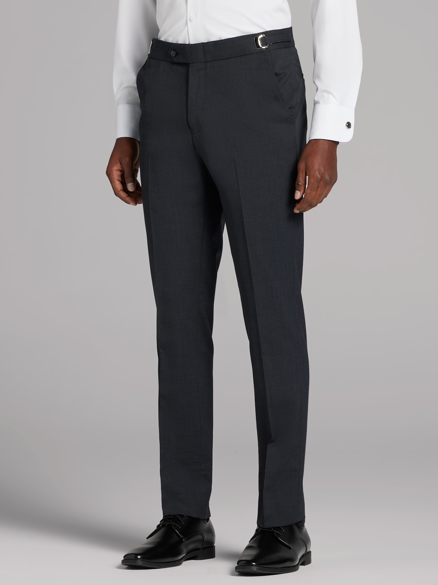 Complet Calvin Klein gris fusain à mélange de laine haute performance
