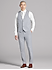 Smoking Joseph Abboud gris pâle à revers crantés à bordure de satin