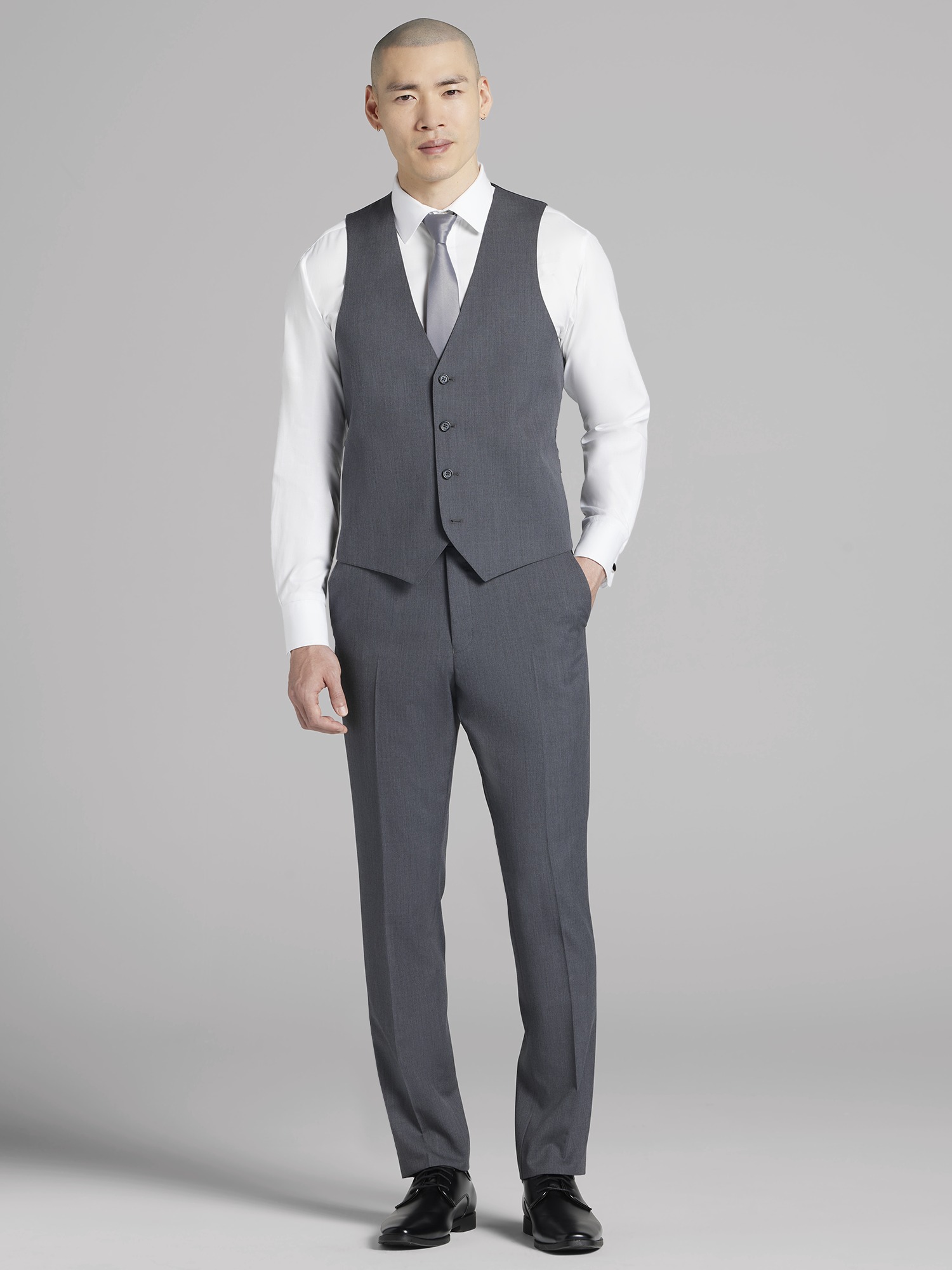 Pronto Uomo Gray Notch Lapel Tuxedo