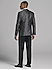 Smoking avec veston de soirée Egara jacquard gris fusain