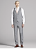 Complet Pronto Uomo gris à revers crantés