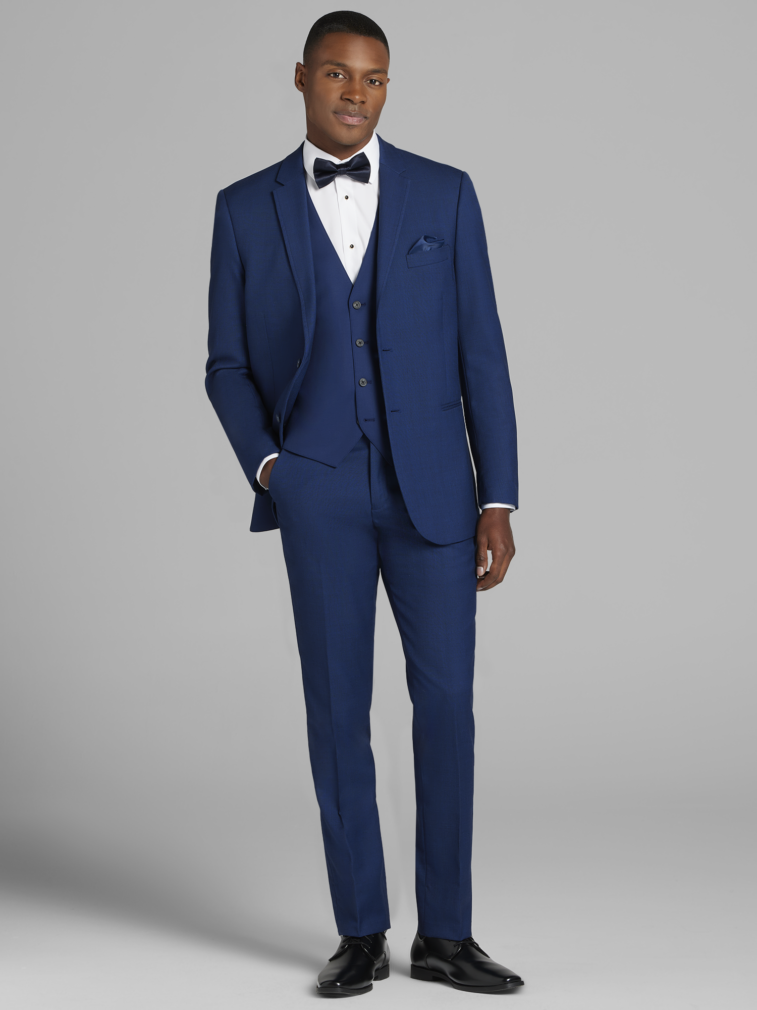 Blue Wedding Suit by Calvin Klein Suit Rental