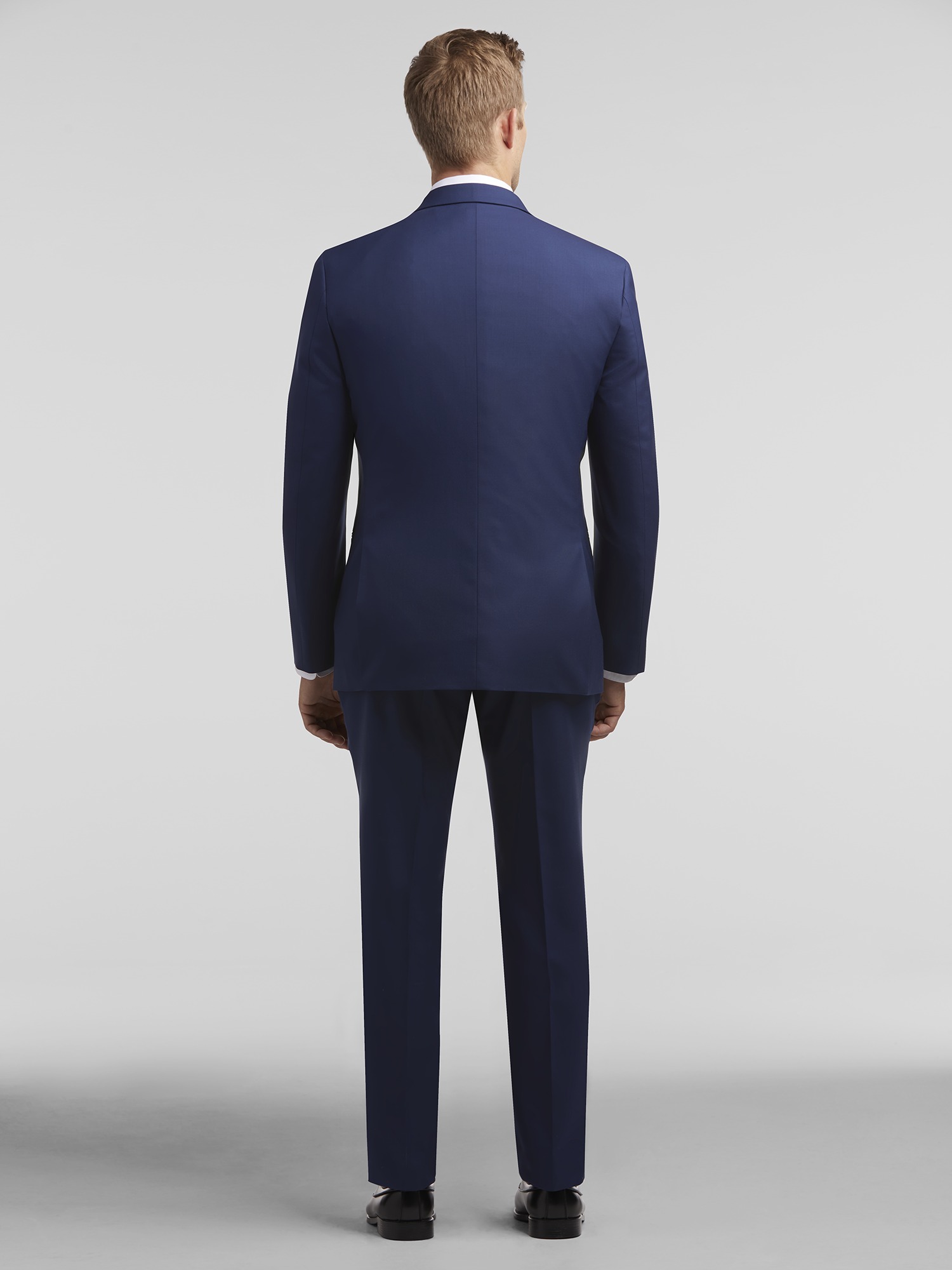 Blue Notch Lapel Suit, Black by Vera Wang