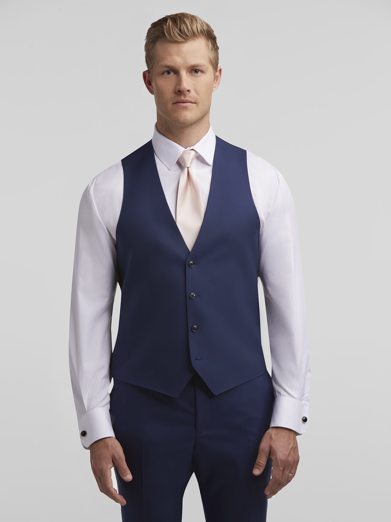 Blue Notch Lapel Tux, Black by Vera Wang