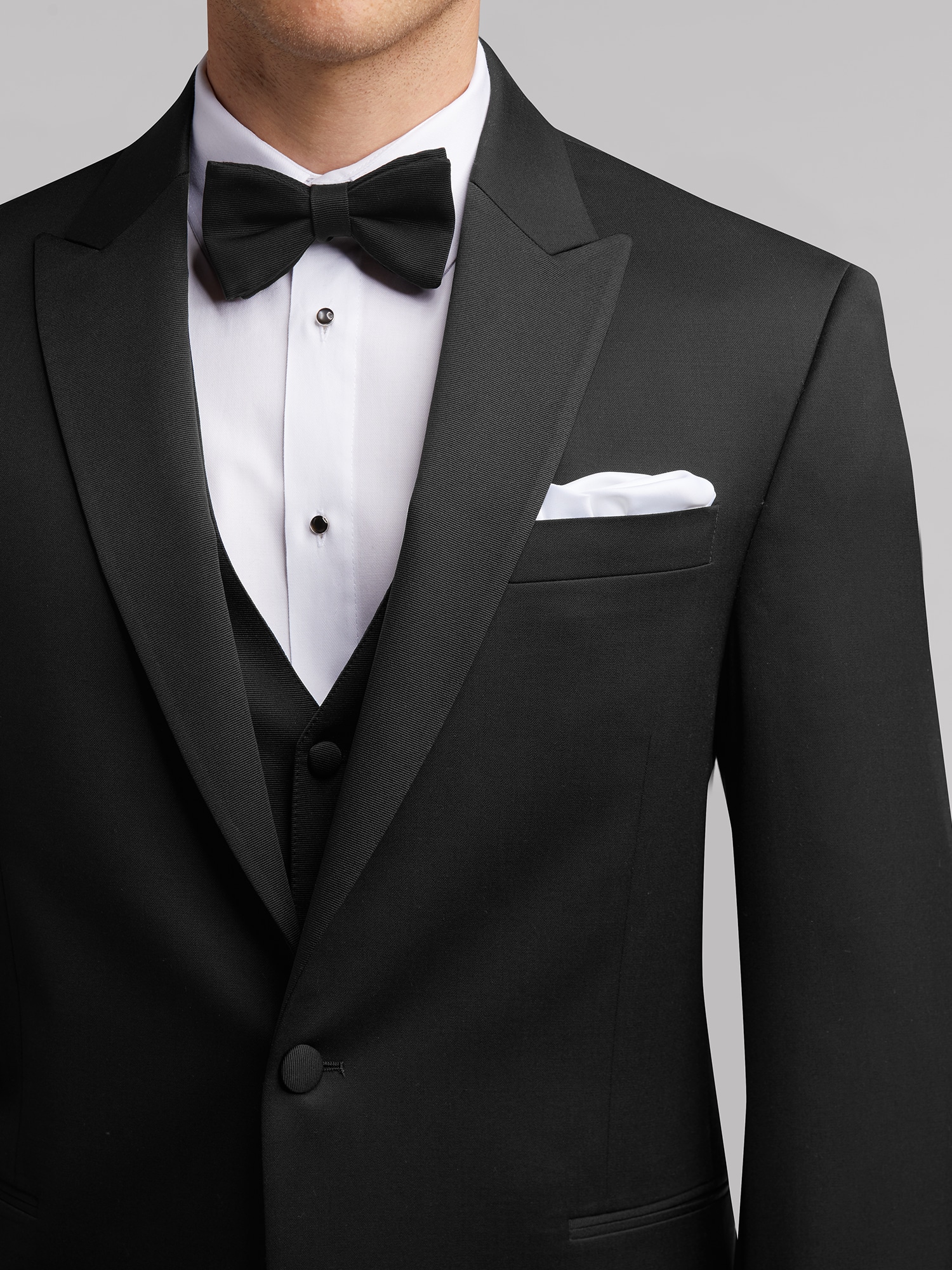 Black Peak Lapel Tux | Black by Vera Wang | Tuxedo Rental