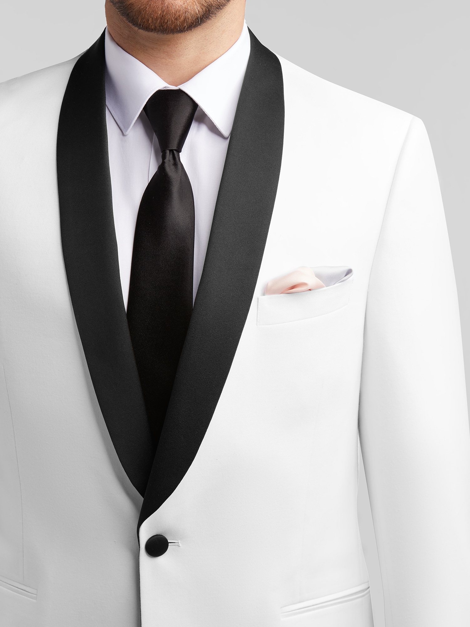 White 'Blaine' Dinner Jacket, Tuxedos & Suits